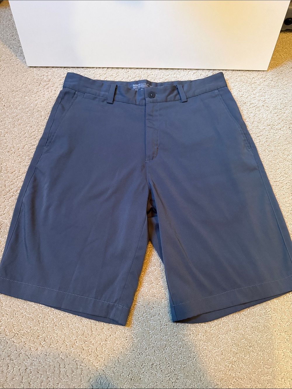 Nike Men's Slate Blue Flat Front Performance Shorts